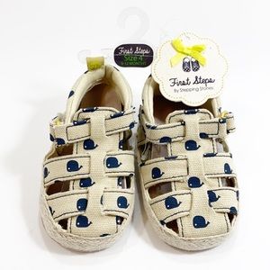 First steps by stepping stones whale print shoes 4